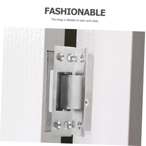 Sturdy Invisible Hinge For Secret Door And Hidden Cabinet Heavy Duty Metal Barn Door Hinge For Residential And Commercial Use Replacement Hinges High Load Bearing Yardenfun, installed view