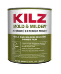 All In One Water Based Primer Sealer And Stain Blocker For Indoor And Outdoor Use 1 Quart can with mold resistant label