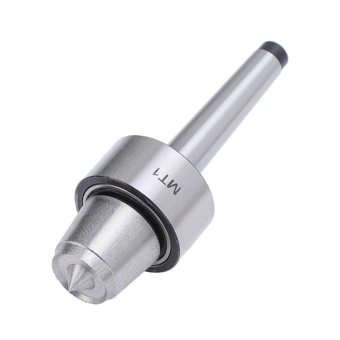 Super Tough MT1 Live Center For Wood And Metalworking Lathes, steel tailstock cup with precision point for accurate turns.