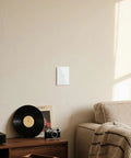 Modern Tempered Glass Wall Switch 3 Way Touch Panel With LED Indicator No Neutral Wire Required Single Live Wire Easy Install Retrofit Ready For Older Homes White 1 Gang 3 Way mounted on beige wall