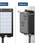Dual Outlet Garbage Disposal Air Switch Kit Sink Top On Off Button UL Listed shown with installation methods