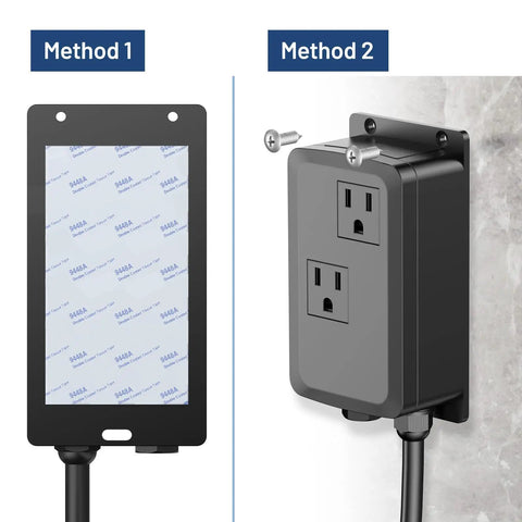Dual Outlet Garbage Disposal Air Switch Kit Sink Top On Off Button UL Listed shown with installation methods