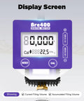 Heavy Duty Digital Oil Control Valve Meter Nozzle Pneumatic Flow Gun display screen showing filling volume.