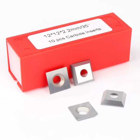 Straight Up 12X12X2.2Mm Square Corner Tungsten Carbide Turning Inserts With Rock Solid 35 Degree Angle And Dang Sharp Four Edge Geometry For Heavy Duty Metal Cutting Projects