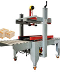 Adjustable Width Height Automatic Carton Sealer Box Tape Machine 110V Stainless Steel Roller for shipping with boxed packaging.