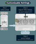 Steps to customize Motion Sensor Light Switch With PIR Sensor No Neutral Wire Required Easy Install Ground Free Auto On Off