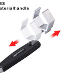 Close-up of All In One Bathroom Adjustable Wrench Set For Faucets And Valves with ABS grip and detachable chuck sizes.