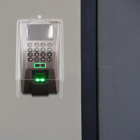 Waterproof Panel Cover For Access Control Keypad Controller With Weatherproof Doorbell Shield Tough As Nails Mount Heavy Duty Tempered Plastic Protection For Industrial And Office Environments on wall-mounted keypad