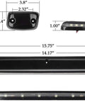 Clear Lens Cab Roof Marker Lights With 12 LED Amber Top Assembly dimensions for Silverado and Sierra Rigs 2007-2014