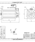 Technical drawing of Beefy 130 Series 48V 3000W 1500RPM Electric Brushless DC Servo Motor for Precision Motion And Beast Torque Smooth Start Industrial Grade Performance And Reliability