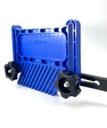 Blue polymer Stackable Featherboard Safety Tool For Table Saws, Router Tables And Band Saws With Miter Slots, Miter Track And T Slots