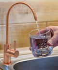 Copper Finish Kitchen Water Filter Faucet For Cold Water, Fits Most Reverse Osmosis Units, non air gap, antique copper.