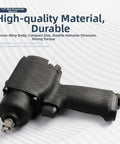 Pro Grade 1/2 Inch Pneumatic Impact Wrench With 475Nm Torque And 3 Forward Reverse Speeds For Auto Repair Lightweight alloy design with non-slip grip.