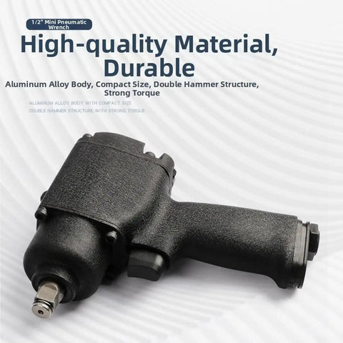 Pro Grade 1/2 Inch Pneumatic Impact Wrench With 475Nm Torque And 3 Forward Reverse Speeds For Auto Repair Lightweight alloy design with non-slip grip.