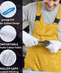 Portable Bike Repair Stand 3 Piece Bundle With Handlebar Jack Stand Cotton Work Gloves And Waterproof Seat Cover For Mountain Road City And Folding Bikes Must Have Gear, showing man using gloves.