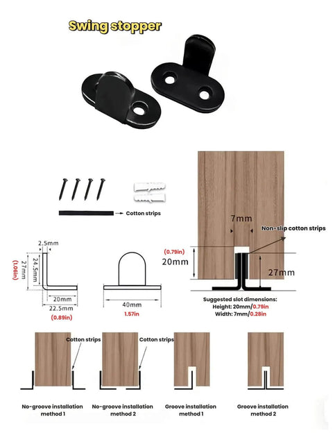 Heavy Duty Sliding Door Track Kit With Carbon Steel Rail For Space Saving Design In Garages And Wardrobes Industrial Grade Track With Black Powder Coated Nylon Rollers For Rust Resistance And High Load Capacity swing stopper installation guide