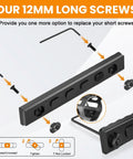 Slick 12 Piece T Nut And Screw Replacement Bundle For M Rail And M Loc Tactical Mounts with 12mm long screws and hex wrenches