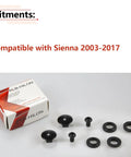 Two Sets Of Rear Window Latch Bolts Nuts And Screws For Toyota Sienna GSL ASL 2003 To 2017 Year Direct Fit Replacement For Cab Quarter Glass Easy Install Kit