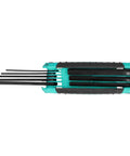 Top Tier 8 In 1 Folding Hex Key Wrench Kit Booms With Wide Size Range From 1.5mm To 8mm For Snazy Home Garage Jobs Using High Torque Chrome Vanadium Steel For Tightening Screws Like A Pro, folded open