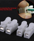 20 Pack Spring Wire Connector Cable Clamp Terminal Block Kit for DIY Wiring Projects CH2 Compatible Secure Quick Connects