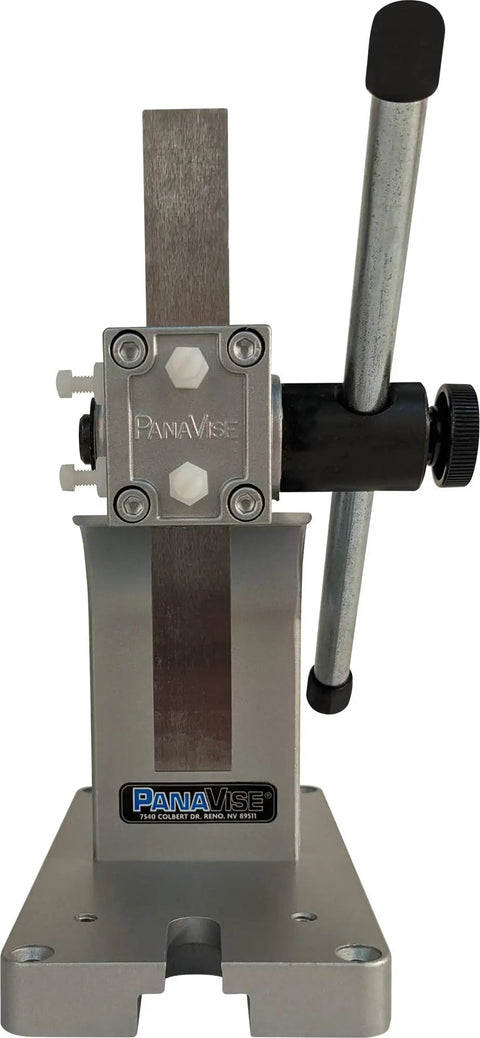 Front view of Heavy Duty Precision PanaPress 502 Benchtop Press With Reversible Ram, 500 Lb Capacity, compact design, for precision tasks