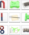 Hands On Physics Lab Kit For Electricity And Electromagnetism With Banana Plug System Complete All In One Set For 30 Plus Experiments Motors Included Manual And Storage Bag, magnetic parts