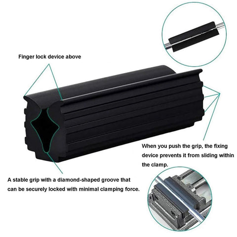 Golf Club Grip Replacement Tool With Rubber Vise Clamp For Easy Grip Install And Regripping, Protects Shaft From Scratches