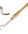 Hollowing Tool For Woodturning With Carbide Tipped Round Blade Large Curved Cutter Beech Handle 22.5 Inch
