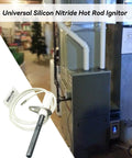 120V Silicon Nitride Hot Rod Ignitor Replacement For Silicon Carbide Igniters In Gas Fired Furnaces