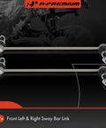 Front Sway Bar Links Set For Chrysler Pacifica 2017 To 2022 And Voyager 2020 To 2022, 2 Pack Bolt On Stabilizer Bar Links