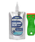 Tough As Nails Concrete Crack Filler With Marine Grade Silane Polymer Base Seal Blocks Salt Spray And Coastal Wind Erosion For Balconies Sea Walls And Stucco Siding with self-leveling caulking glue and applicator.