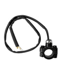 Heavy Duty 7/8 Inch Motorcycle Handlebar Switch For Dirt Bikes Slick Aluminum Engine Start Button with wires attached