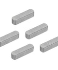 Round Ended Feather Key Set 30x8x7 Mm Carbon Steel 5 Pcs for Parallel Drive Shafts and Fasteners in Mechanical Industry