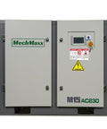 Front view of 15HP Rotary Screw Air Compressor Workhorse With 45 CFM And 116 PSI For 230V 3 Phase Industrial Grade Powerhouse