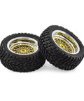 On Road Drift Tire And Wheel Upgrade Set With 12mm Hex Rims For 1/10 RC Cars featuring slick rubber drifting tires