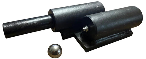 9-inch barrel weld-on hinge with mounting plate, black steel, heavy-duty gate/door hinge, set of 4