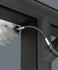 Kraftform 392 Hexagon Flexible Shaft Bit Holder Screwdriver used in tight space with quick release chuck and 177mm blade