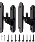 2-pack black steel heavy-duty gate hinges with mounting plates; wall-mount, 600 lb capacity, includes screws and pins