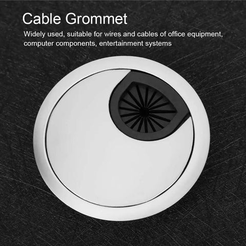 Get Your Desk Totally Cleaned Up With These Sleek Zinc Alloy Cable Grommets That Organize All Those Messy Wires Like A Boss And Keep Your Home Office Looking Totally Fresh While Holding Strong Against Wear And Tear. 66mm zinc alloy cable grommet for desk wire management