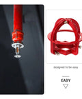 Hella Tough Fire Sprinkler Head Guard Protector Cage For Flush Mount Side Wall And Pendant Heads Built To Handle Heavy Knocks Dead Simple Install Stainless Steel Shell Frame, red steel cage near sprinkler head.