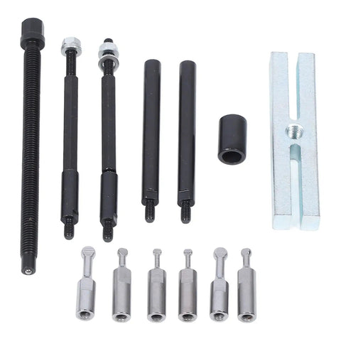 Awesome 13 Piece Embedded Bearing Removal Tool Kit For ISO Bearings 6004 And 6302 Made Of Heavy Metal Will Not Break When Popping Stuck Bearings Easy To Use For Pros Who Need A Solid Set To Fix Garage Stuff Fast, 13-piece metal bearing puller set