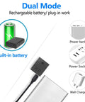 Coin Sized Hidden Spy Camera With 1080P HD WiFi, Night Vision showing dual mode charging options and accessories for home office travel