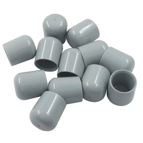 Keep It Chill And Quiet By Adding Durable Gray Plastic Chair Leg Caps To Your Folding Chairs And Dining Sets Smooth 7/8 Inch Furniture Bumpers.