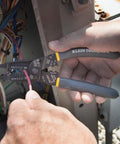 Electrician Multi Tool Wire Stripper Crimper Cutter Long Nose Design For 10 20 AWG Solid And 12 22 AWG Stranded In Use