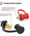 Remote Battery Jump Post Heavy-Duty Three Eighth Inch Stud Waterproof Terminals With Cover And 6AWG 1.2M Cables 250A Kit
