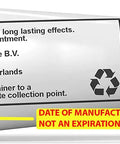 Tube label with recycling symbol and manufacture date for Espresso Machine Grease 2 Pack With 5g Tubes For Saeco Philips And Gaggia.