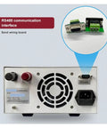 RS485 Enabled Bench Top Power Supply With Output From 0 To 100 Volts And 0 To 30 Amps 3000W Dope Stable Output For Electronics Prototyping And Phone Repair With Over Current And Over Voltage Protection., rear view with RS485 port and cooling fan
