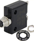 Rock Solid Heavy Duty 15 Amp Thermal Circuit Breaker With Manual Reset Push Button Switch For 125 To 250 Vac And Dc Power Protection with push button.