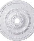 Sunflower Ceiling Medallion 29 1/2 in Outer Diameter, 3 5/8 in Inner Opening, 1 5/8 in Projection, lightweight polyurethane design