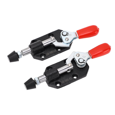 Two Pack Quick Release Push Pull Toggle Clamp for Woodworking and Metal Fabrication Pro Grade 20mm Stroke Adjustable Positioning Jig